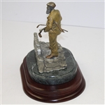 Old Tom Morris Ltd Ed Roche 1991 Keeper of the Greens Statue on Swilcan Bridge