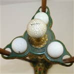 Parlor Putter with 3 Brass Head Hickory Putters - Reproduction