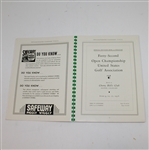 1938 US Open at Cherry Hills Program - Ralph Guldahl Winner