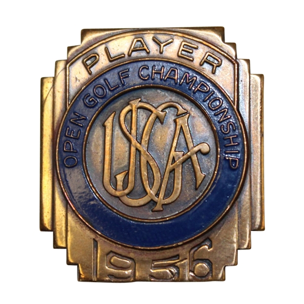 1956 US Open at Oak Hill Contestant Badge - Cary Middlecoff Winner