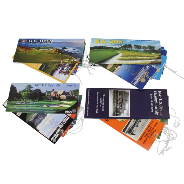 Lot of Four US Open Tickets Sets - 2004, 2006, 2007, & 2010