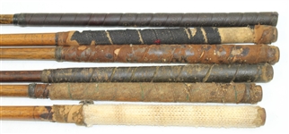 Set of Wright & Ditson Clubs with Bag - Circa 1900