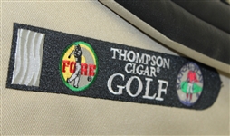 Thompson Cigar Golf Bag with 4 Woods - 1,3,4, & 5 Persimmon Woods - Mint Condition
