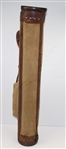 Vintage Par Bag Stovepipe Leather & Canvas Golf Bag - Atlantic Products Corp