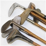 Lot of 10 Hickory Golf Clubs - Miscellaneous