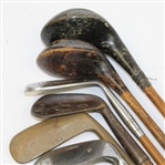 Lot of 10 Hickory Golf Clubs - Miscellaneous