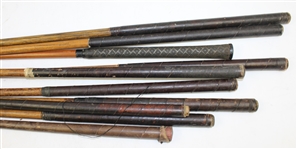 Lot of 10 Hickory Golf Clubs - Miscellaneous
