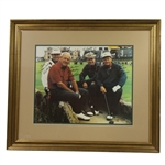 Palmer, Nicklaus, Watson, & Floyd Signed Framed Picture - Personalized JSA ALOA