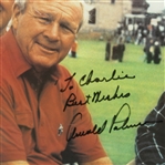 Palmer, Nicklaus, Watson, & Floyd Signed Framed Picture - Personalized JSA ALOA