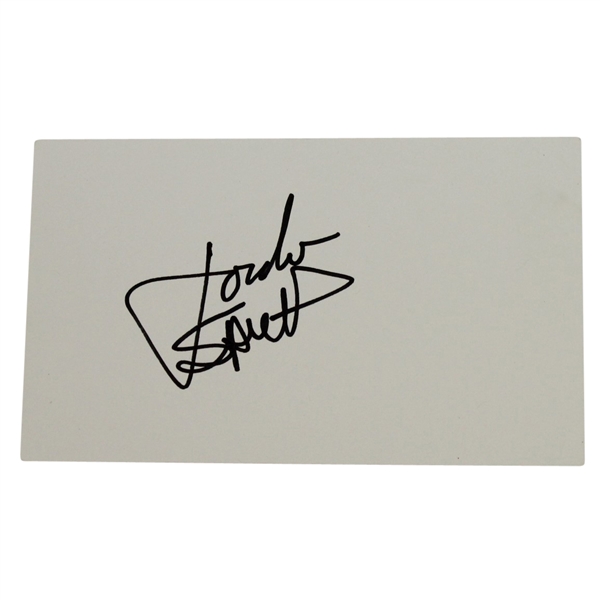 Jordan Spieth Full Cut Signature JSA ALOA