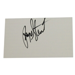 Payne Stewart Signed 3x5 Card JSA ALOA