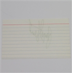 Payne Stewart Signed 3x5 Card JSA ALOA