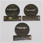 Lot of 3 Women's Senior Amateur Championship Contestant Badges - 1965, 1968, & 1969