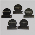 Lot of 5 Women's Senior Amateur Championship Contestant Badges - 1970, 72, 74, 76, & 78