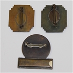 Lot of 3 Senior Amateur Championship Contestant Badges - 1957, 1958, & 1966