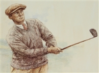 Thomas Ross Limited Bobby Jones 'The Master 1902-1971' Print - 1994