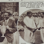 Bobby Jones New York Times Newspaper Picture Section - July 7, 1929