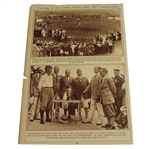 Bobby Jones First Major Title Newspaper Page - 1923 US Open at Inwood Links