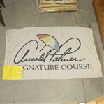 Arnold Palmer Signature Oversize Course Flown Flag - Consistent Use - 7ft x 4ft!