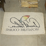 Arnold Palmer Signature Oversize Course Flown Flag - Consistent Use - 7ft x 4ft!