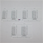 Palmer, Nicklaus, and Player Signed Augusta National Scorecards JSA ALOA
