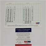 Seve Ballesteros Signed Augusta National Scorecard PSA/DNA #G31288