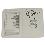 Angel Cabrera Signed Augusta National Scorecard JSA ALOA