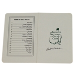 Art Wall Signed Classic Augusta National Scorecard JSA ALOA