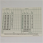 Art Wall Signed Classic Augusta National Scorecard JSA ALOA