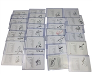 29 Different Masters Champions Signed Scorecards - Palmer, Nicklaus, Player, Seve, etc JSA ALOA 