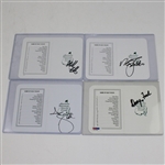 29 Different Masters Champions Signed Scorecards - Palmer, Nicklaus, Player, Seve, etc JSA ALOA 