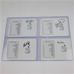 29 Different Masters Champions Signed Scorecards - Palmer, Nicklaus, Player, Seve, etc JSA ALOA 