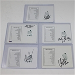 29 Different Masters Champions Signed Scorecards - Palmer, Nicklaus, Player, Seve, etc JSA ALOA 