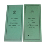1962 & 1964 Records of the Masters Tournament Guides/Booklets