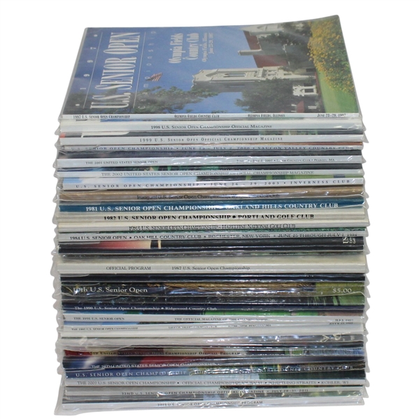 29 US Senior Open Championship Official Programs - Mint Condition