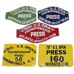 1975-1979 US Open Championship Press Arm Bands