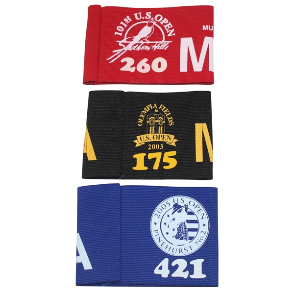 2001, 2003, & 2005 US Open Media Arm Bands