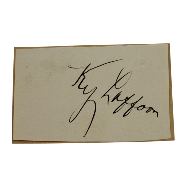 Ky Laffoon Vintage Signed Cut JSA ALOA