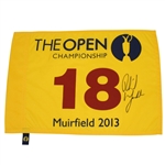 Phil Mickelson Signed 2013 Open Championship at Muirfield Flag PSA/DNA #Y04846