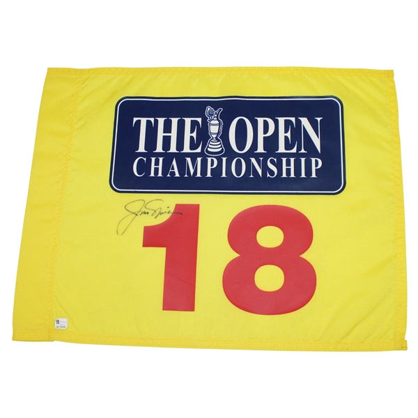 Jack Nicklaus Signed Undated Open Championship Flag JSA ALOA