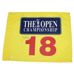 Jack Nicklaus Signed Undated Open Championship Flag JSA ALOA