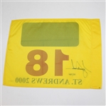 Tiger Woods Signed 2000 Open Championship at St. Andrews Flag UDA Ltd #137/500