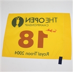 Todd Hamilton Signed 2004 Open Championship at Royal Troon Flag JSA ALOA