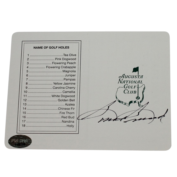 Sam Snead Signed Augusta National Scorecard PSA/DNA #J48749