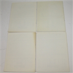 Four Masters Tournament 'Scoring Records and Statistics' Booklets - 1987, 1988, 1990, & 1991