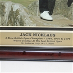 Jack Nicklaus 'Waves Goodbye' at St. Andrews 2005 - Framed