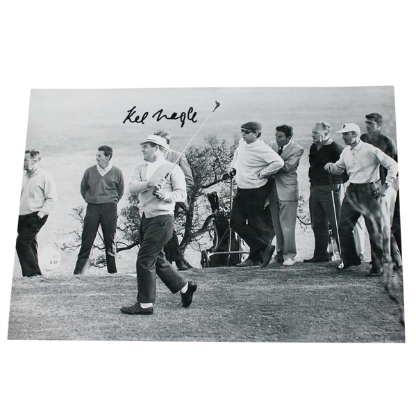 Kel Nagle Signed B&W Photo - Driving JSA ALOA