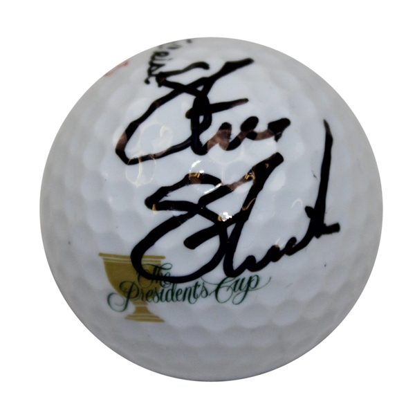 Steve Stricker Signed The Presidents Cup Logo Golf Ball JSA ALOA