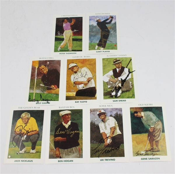  'Golf's Greatest' Cards with 9 Signed Including Snead, Hogan, others JSA ALOA