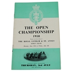 1958 Open Championship at Royal Lytham & St. Annes Programme - Peter Thomson Winner